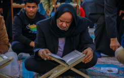 معهد القرآن الكريم والسادة الخدم يقيمان محفلًا تعليميًا في الصحن العباسيّ المطهّر