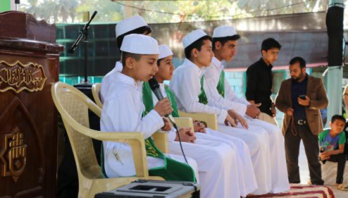 معهد القران الكريم فرع بابل يقيم محفلاً قرآنيًّا تأبينيًا إلى أرواح شهداء سيطرة الآثار