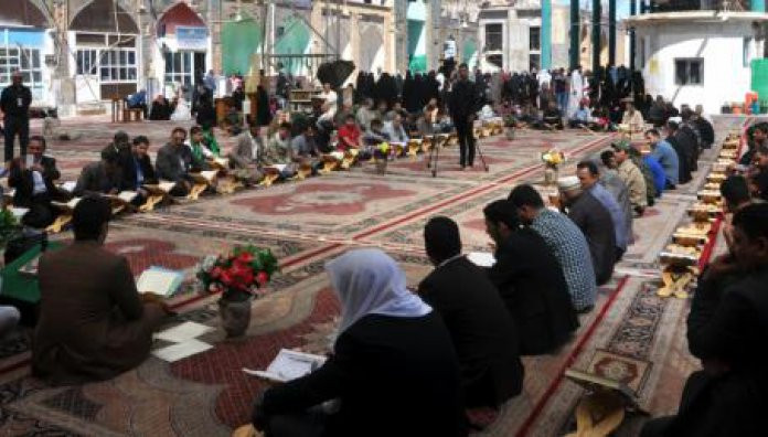 معهد القرآن الكريم فرع بغداد الشَّعب يقيم محفلين قرآنيين في صحن الإمامين العسكريين وصحن السَّيِّد محمّد بن الإمام الهادي (عليهم السّلام)