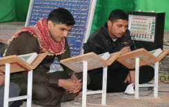 معهد القرآن الكريم فرع بابل يُقيم جلسة قرآنيّة مباركة في مزارِ الشَّهيد بكر بن علي (عليهما السلام)