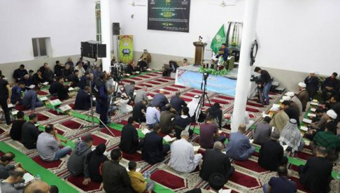 مركز المشاريع القرآنية يقيم محفلاً قرآنياً في محافظة البصرة ضمن مشروعه منابر النور