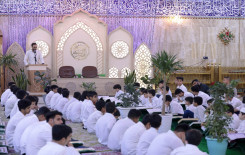 المجمع العلمي يقيم الختمة القرآنية الفصلية في مقام الإمام المهدي (عجل الله فرجه)