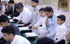 المجمع العلمي يقيم الختمة القرآنية الفصلية في مقام الإمام المهدي (عجل الله فرجه)