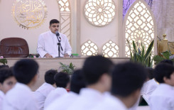 المجمع العلمي يقيم الختمة القرآنية الفصلية في مقام الإمام المهدي (عجل الله فرجه)