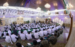 المجمع العلمي يقيم الختمة القرآنية الفصلية في مقام الإمام المهدي (عجل الله فرجه)
