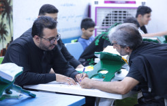 عبر محطاته التعليمية في كربلاء.. المجمع العلمي يقدم خدماته القرآنية لزائري الأربعين