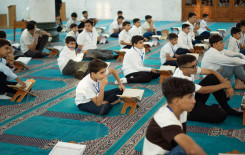 المجمع العلمي ينظم محفلًا قرآنيًا في قضاء الهندية شرقي كربلاء
