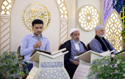 المجمع العلمي وقسم مقام الإمام المهدي (عجّل الله فرجه) يقيمان ختمة قرآنية رمضانية تعليمية للزائرين