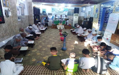 المؤمنون يحتشدون حول مائدة الرحمن في الختمات القرآنية الرمضانية الموزعة على مناطق العاصمة بغداد