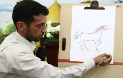 طلبة مشروع أمير القرّاء يشاركون في المحفل القرآني الأسبوعي لدار القرآن الكريم في العتبة العلوية المقدسة.