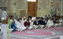 المَجمَع العلميّ والعتبة العسكرية المقدّسة يُقيمان محفلاً قرآنيًّا في سامراء