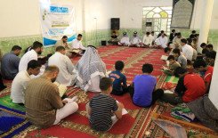 جانب من الختمات القرآنية الرمضانية المرتلة في (جامع الامام المهدي (عجل الله تعالى فرجه الشريف) - ناحية المهناوية ، حسينية أبو حلان - ناحية الحرية  ، مسجد السيدة زينب (عليها السلام) - ناحية الحرية )  التي يقيمها معهد القرآن الكريم فرع النجف الأشرف التابع ل